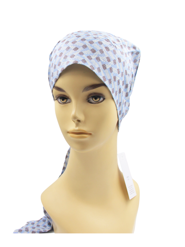 Chusta turban z długim wiązaniem po chemioterapii Lidia Carmen C/126
