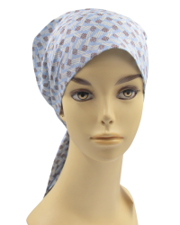 Chusta turban z długim wiązaniem po chemioterapii Lidia Carmen C/126