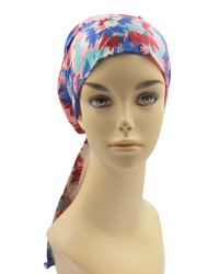 Kolorowa wiązana chusta turban na głowę Lidia Cara vc/31