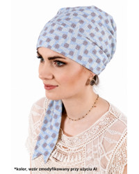 Chusta turban z długim wiązaniem po chemioterapii Lidia Carmen C/126