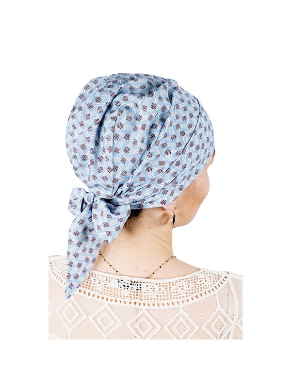 Chusta turban z długim wiązaniem po chemioterapii Lidia Carmen C/126