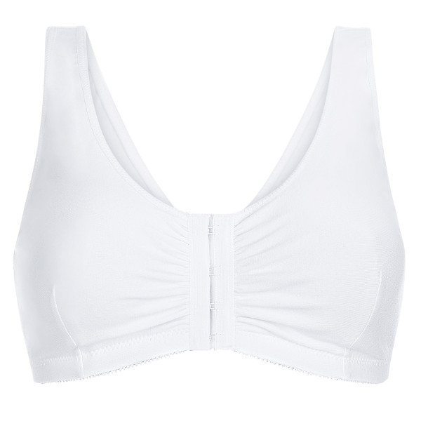 Miękki biustonosz wypoczynkowy bawełniany biały Amoena Frances SB 2128