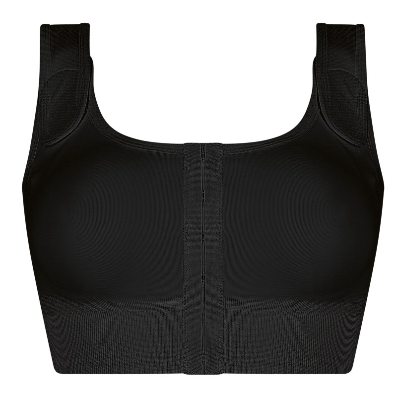 Biustonosz kompresyjny po operacji piersi czarny Amoena Sina 45008