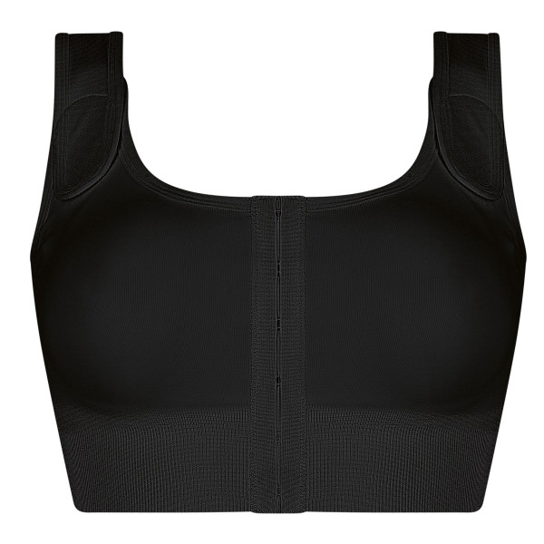 Biustonosz kompresyjny po operacji piersi czarny Amoena Sina 45008