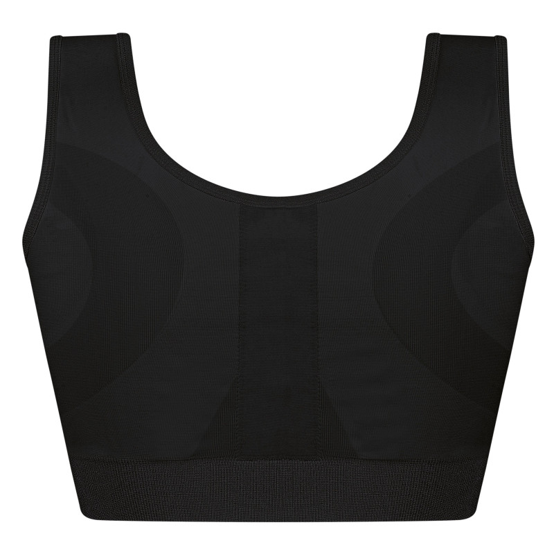 Biustonosz kompresyjny po operacji piersi czarny Amoena Sina 45008