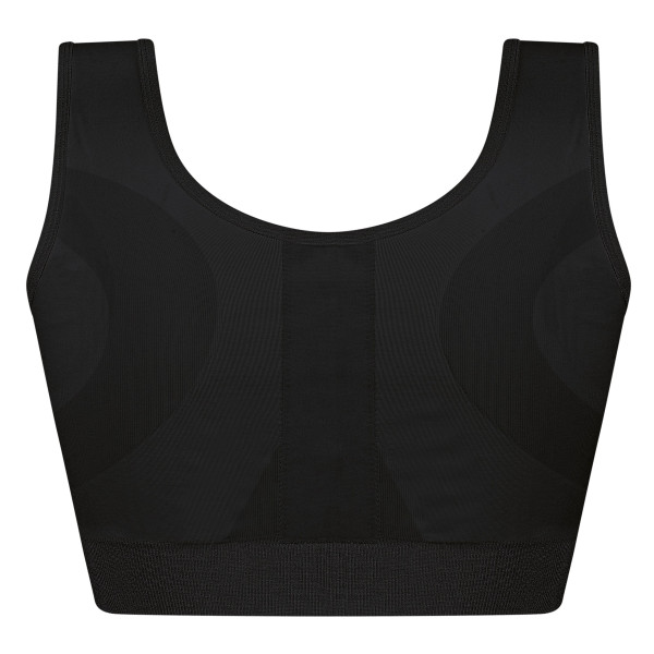 Biustonosz kompresyjny po operacji piersi czarny Amoena Sina 45008