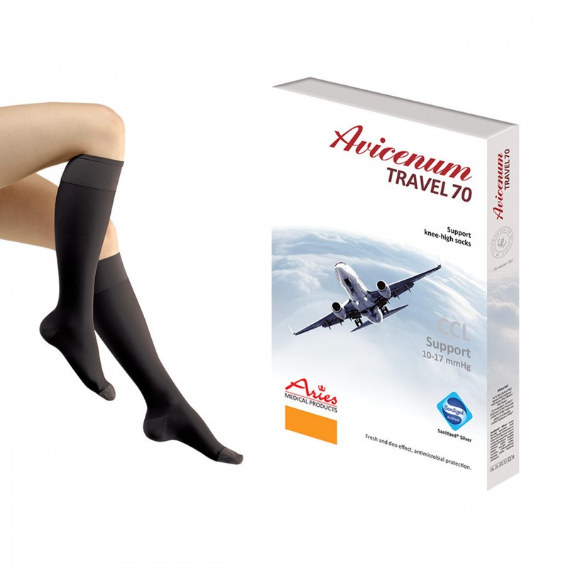 Podkolanówki na podróż Aries Avicenum Travel 70 DEN