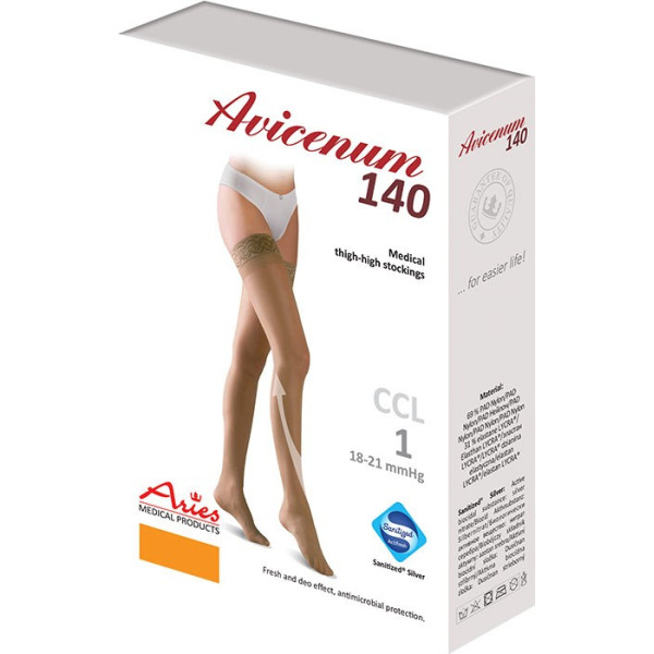 Pończochy uciskowe na żylaki CCL1 Aries Avicenum 140 DEN