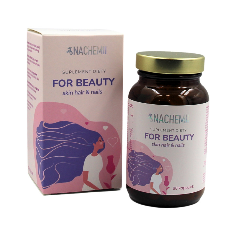 Suplement diety na włosy, skórę i paznokcie Nachemii For Beauty 60 tabl.