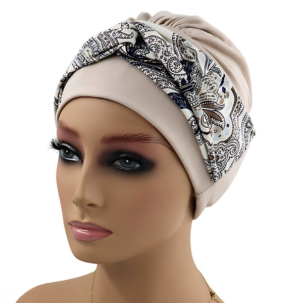 Turban damski po chemioterapii gotowy do nałożenia Nicoletta