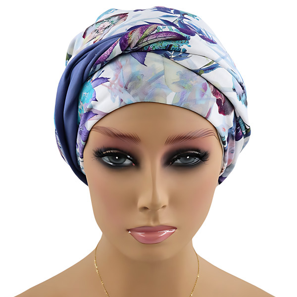 Turban bambusowy z opaską na głowę lub szyję po chemii Grace