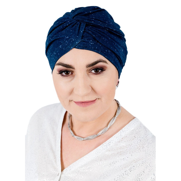 Turban damski onkologiczny przeplatany po chemioterapii Clara