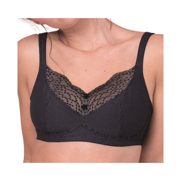 Biustonosz dla amazonek po mastektomii z kieszonkami Anita ORELY w groszki 5782x