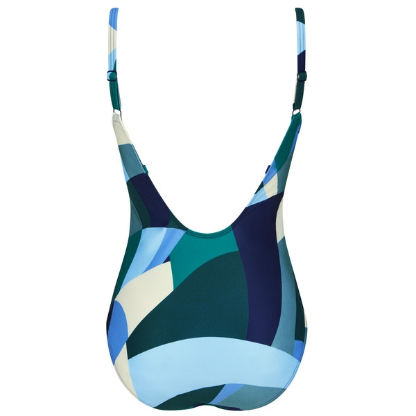 Strój jednoczęściowy na plażę basen z kieszonkami na protezę Amoena Lisbon OP 71752