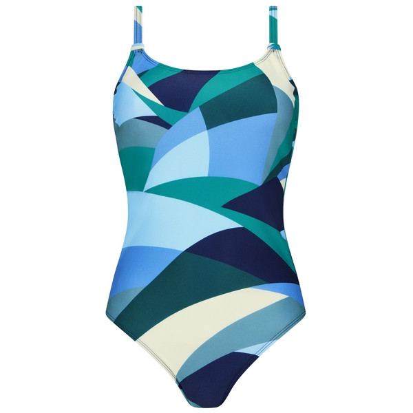 Strój jednoczęściowy na plażę basen z kieszonkami na protezę Amoena Lisbon OP 71752