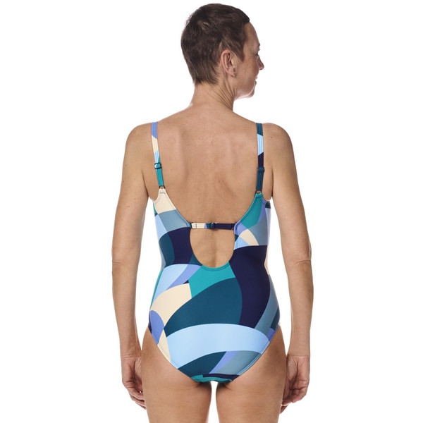 Strój jednoczęściowy na plażę basen z kieszonkami na protezę Amoena Lisbon OP 71752