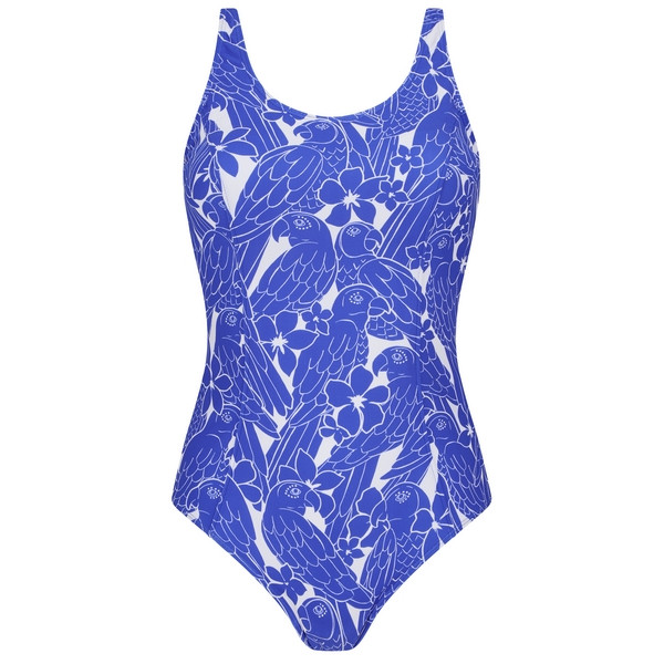 Jedoczęściowy kostium kąpielowy na basen z kieszonkami na protezę Amoena Azores fb 71757