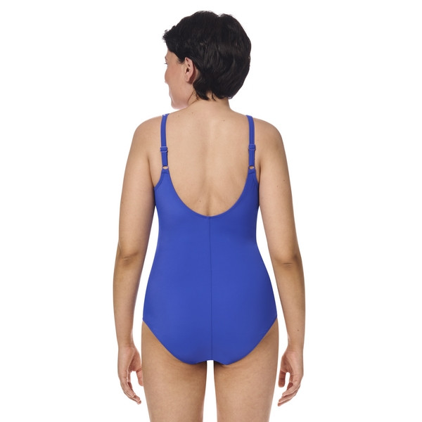 Jedoczęściowy kostium kąpielowy na basen z kieszonkami na protezę Amoena Azores fb 71757