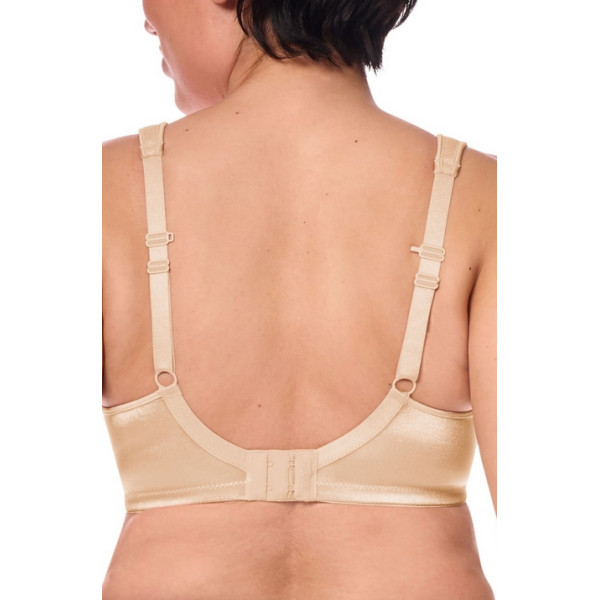 Biustonosz Amoena Lissa SBP beżowy – usztywniany, bez fiszbin, z kieszonkami na protezy piersi, po mastektomii