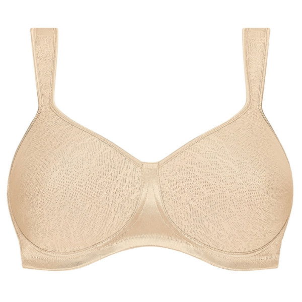 Biustonosz Amoena Lissa SBP beżowy – usztywniany, bez fiszbin, z kieszonkami na protezy piersi, po mastektomii