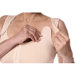 Biustonosz pooperacyjny kompresujący amazonki pudrowy róż Amoena Sina 45006