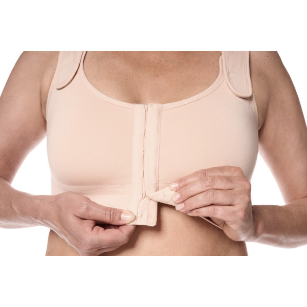 Biustonosz pooperacyjny kompresujący amazonki pudrowy róż Amoena Sina 45006