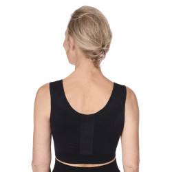 Biustonosz kompresyjny po operacji piersi czarny Amoena Sina 45008