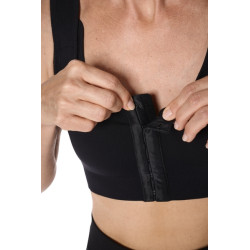 Biustonosz kompresyjny po operacji piersi czarny Amoena Sina 45008