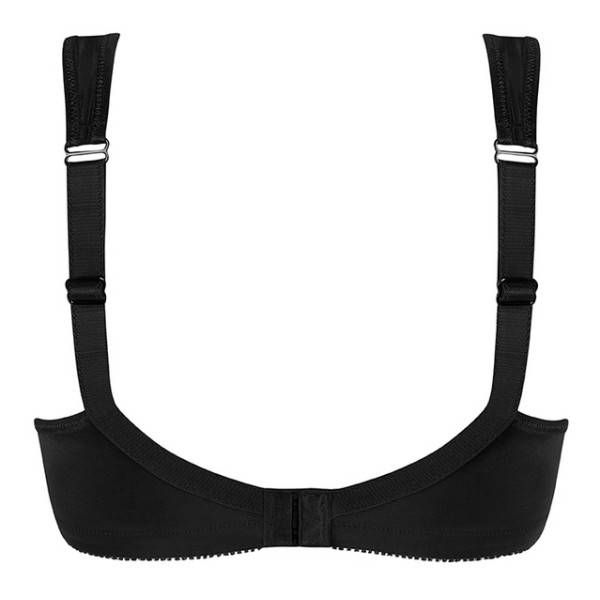 Biustonosz bez fiszbin z kieszonkami czarny Amoena Isadora SB 44114