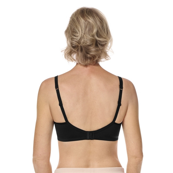 Biustonosz miękki bez fiszbin po operacji piersi czarny Amoena Mara SBP 44865