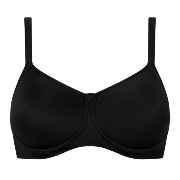 Biustonosz miękki bez fiszbin po operacji piersi czarny Amoena Mara SBP 44865