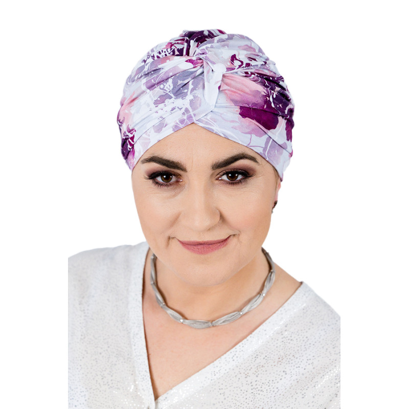 Turban damski onkologiczny przeplatany po chemioterapii Clara
