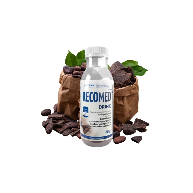 Odżywczy napój z proteinami po chemioterapii radioterapii Recomed drink czekolada