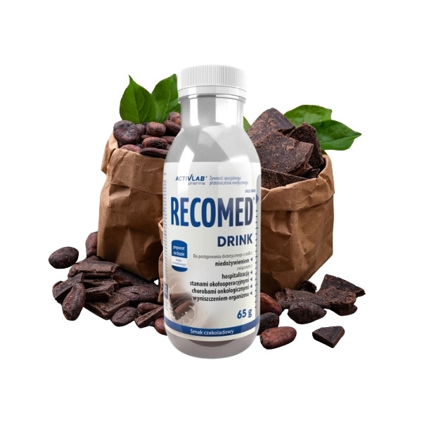 Odżywczy napój z proteinami po chemioterapii radioterapii Recomed drink czekolada
