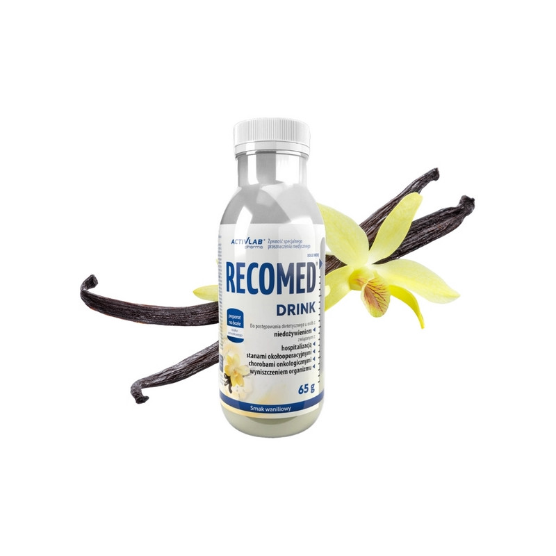 Odżywczy koktajl drink z proteinami dla pacjenta onkologicznego Recomed wanilia