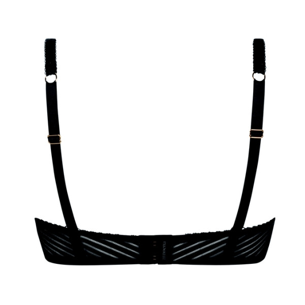 Elegancki czarny biustonosz dla amazonek z koronką Amoena Karolina sbp