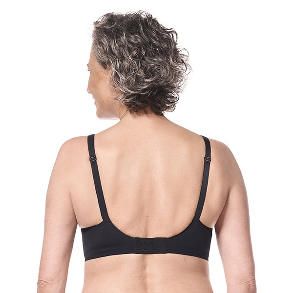 Gorset z koronkową wstawką bez fiszbin dla amazonek Esra SB 45095 bk