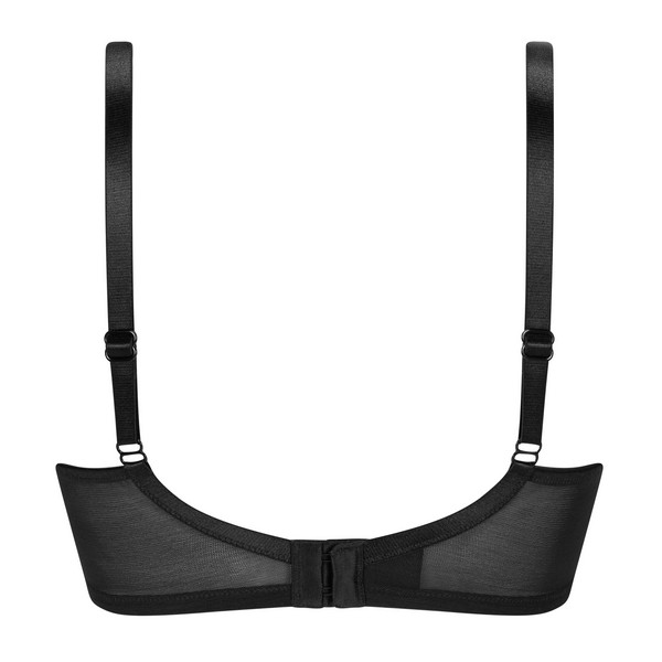 Elegancki koronkowy biustonosz dla amazonek Amoena Camilla WB 44929 black/sand