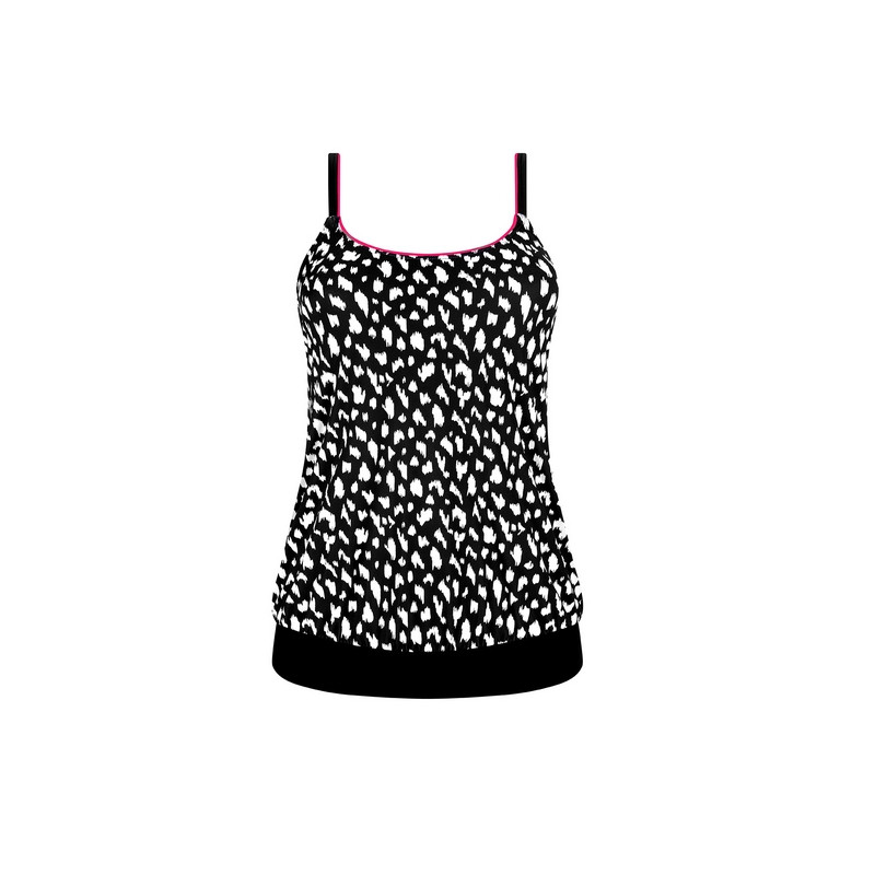 Koszulka kąpielowa tankini dla amazonek plus size Amoena Manila blouson 71658