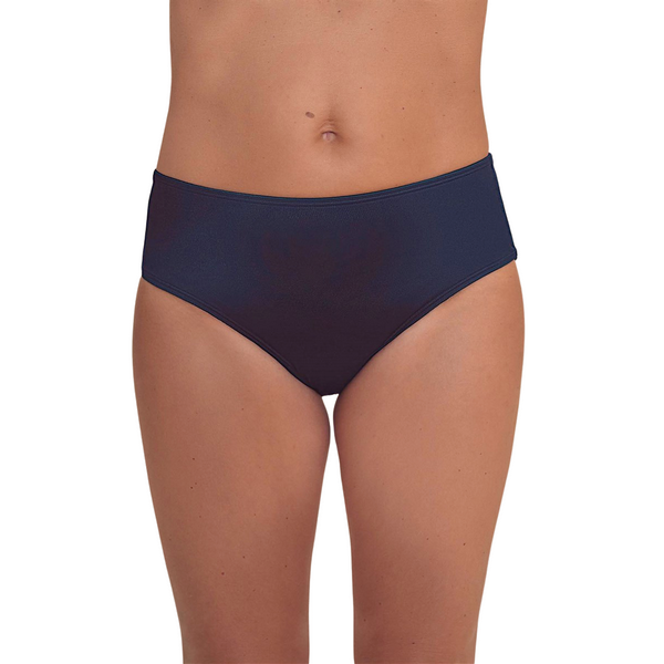 Granatowe majtki kąpielowe na plażę z wyższym stanem Amoena Lazio MHPTY 71816