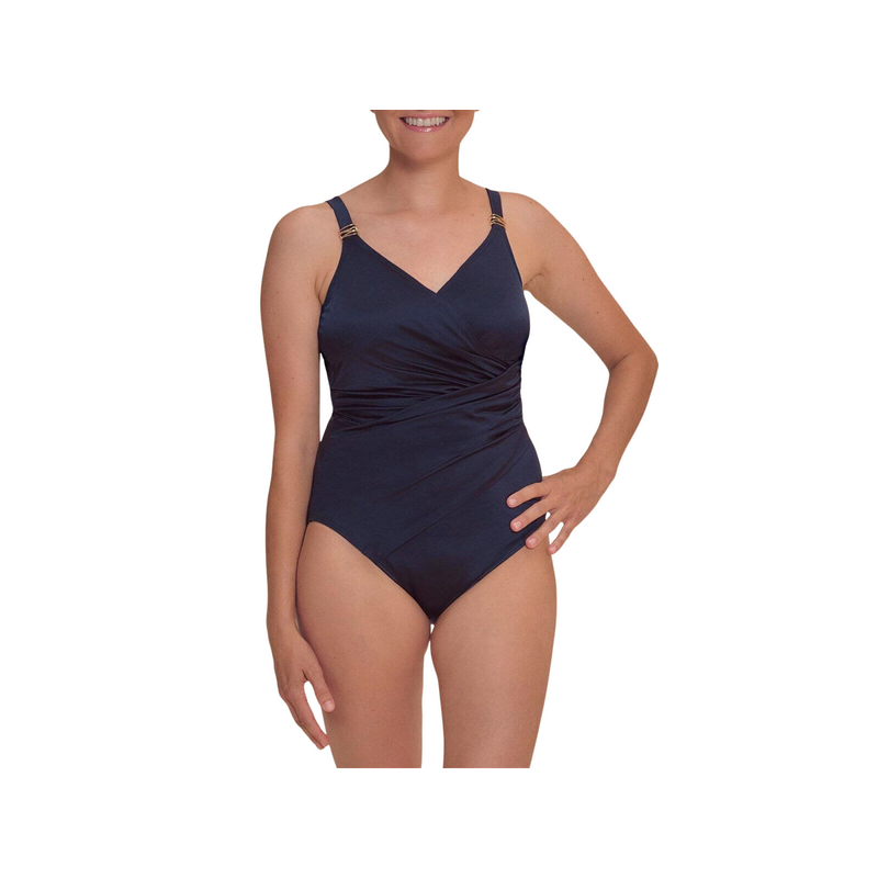 Elegancki granatowy strój na lato dla amazonek Amoena Lazio hb 71814