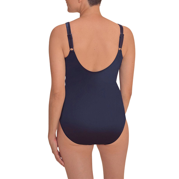 Elegancki granatowy strój na lato dla amazonek Amoena Lazio hb 71814