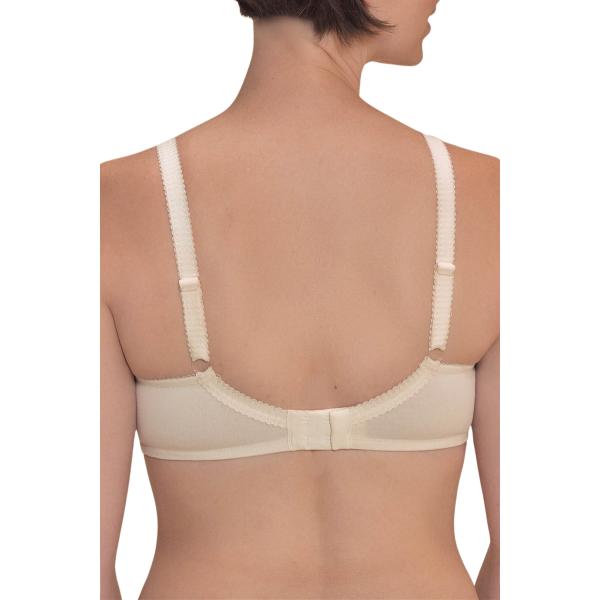 Kremowy gorset protetyczny z koronką dla amazonek Amoena Floria sbp 45122