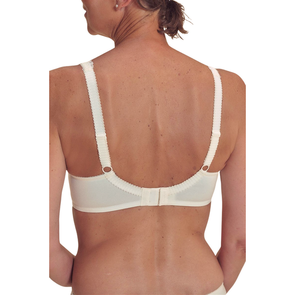 Koronkowy gorset protetyczny po mastektomii Amoena Floria sb 45121 off white