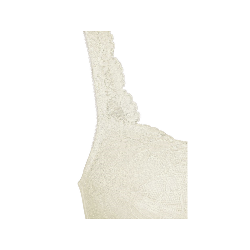 Koronkowy gorset protetyczny po mastektomii Amoena Floria sb 45121 off white