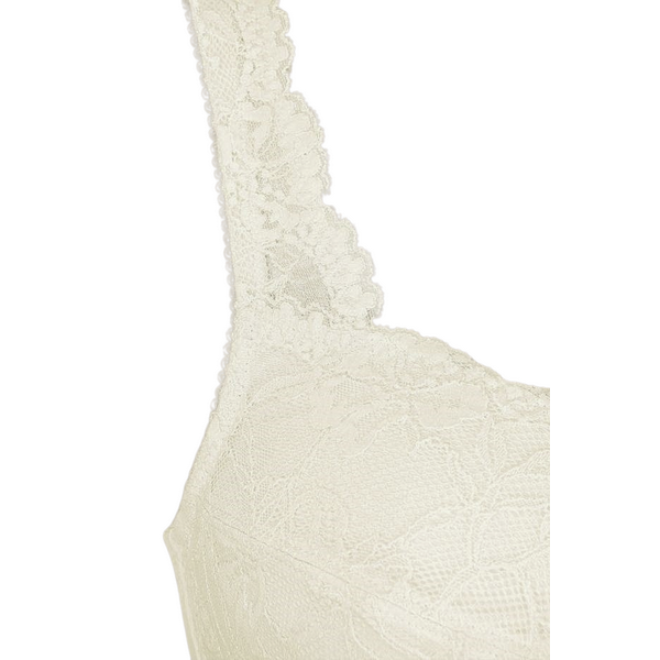 Koronkowy gorset protetyczny po mastektomii Amoena Floria sb 45121 off white