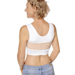 Pas kompresyjny anatomiczny stabilizujący implanty piersi Amoena 45046 rose nude