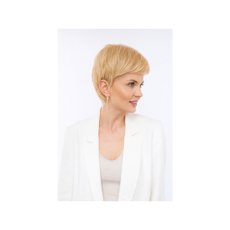 Krótka peruka syntetyczna termoodporna po chemioterapii Nah Izar Milky Blond