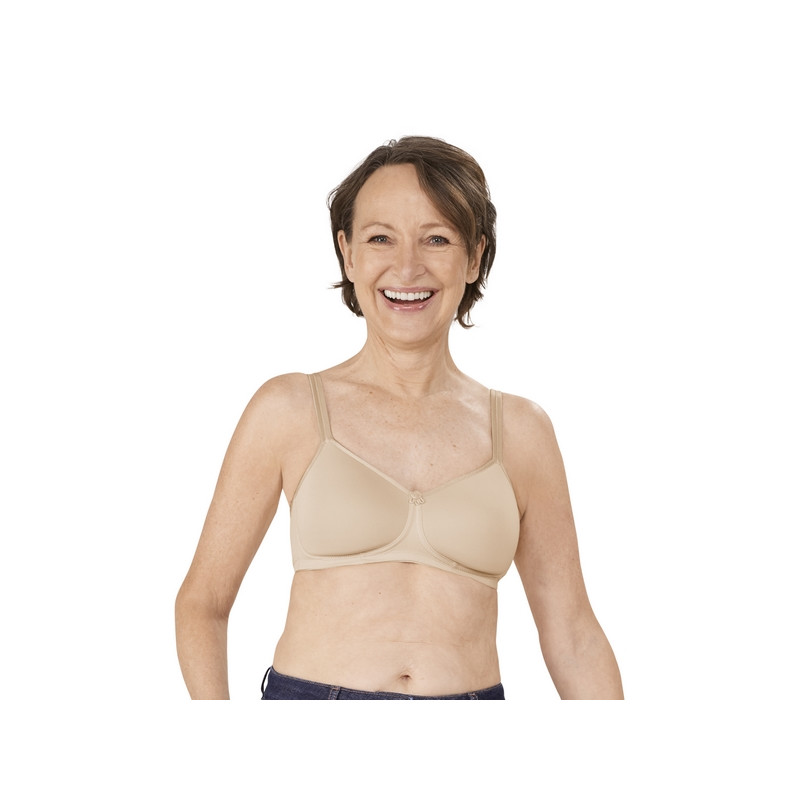 Biustonosz po rekonstrukcji piersi beżowy Amoena Mara SBP 1150