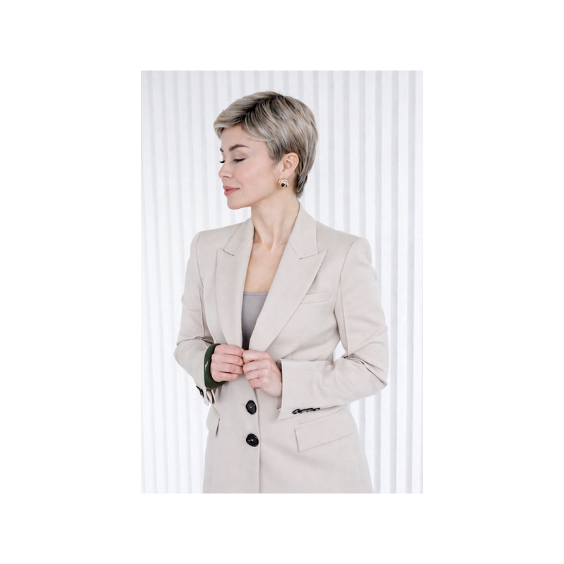 Peruka syntetyczna blond z pasemkami Nah Joan Frosty Cream